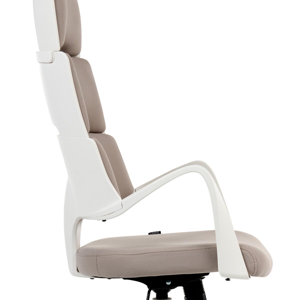 BÜROSTUHL Taupe Grandiose - Taupe, Textil (66/111/52cm) - Beliani