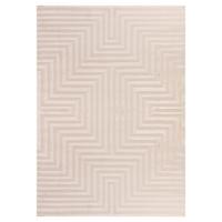 TEPPICH Kurzflor ILLER in Beige, mit 3D-Design, 120 x 170 cm - Beige, Textil (120/170cm) - KADIMA DESIGN