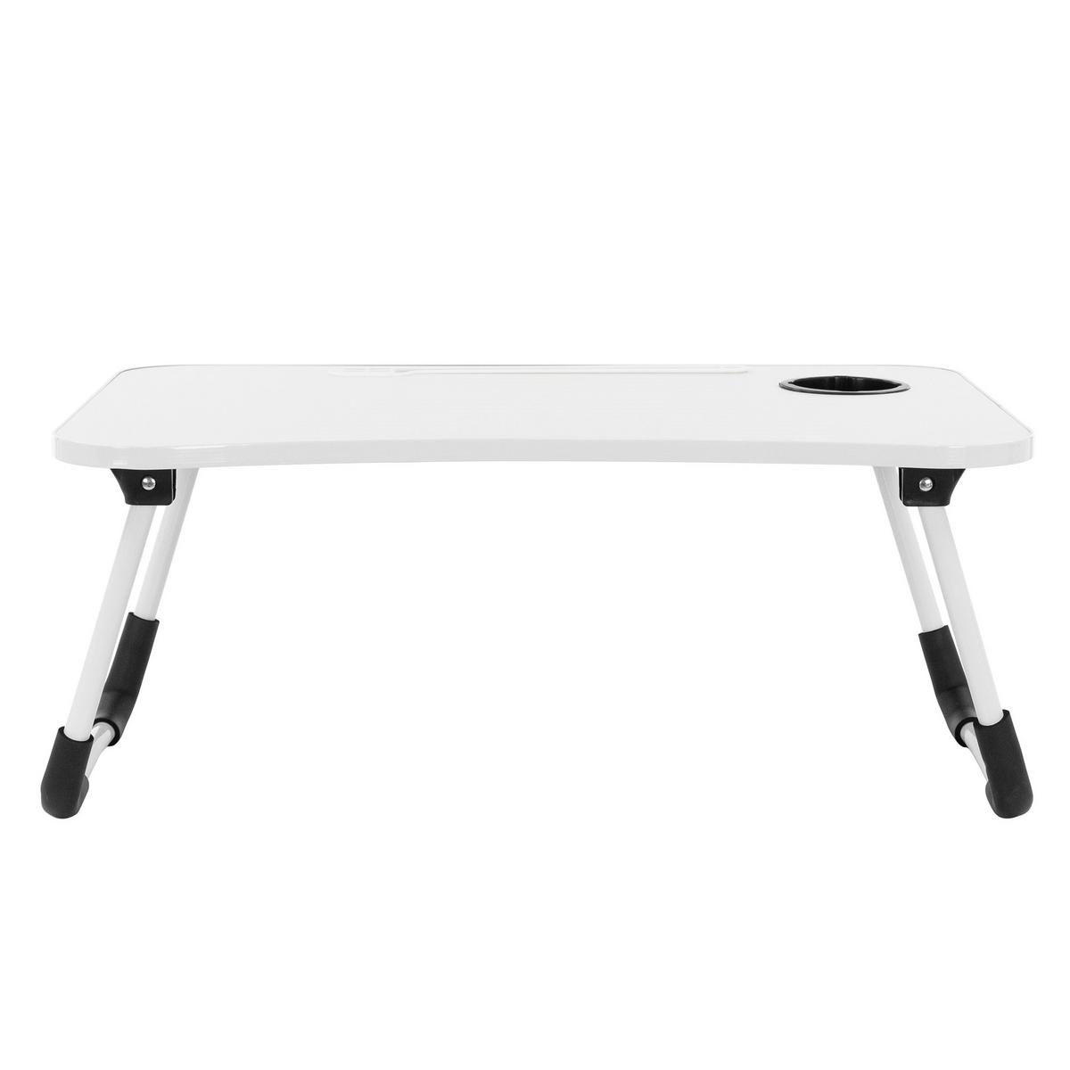 LAPTOPTISCH Weiß 60x40 cm klappbar - Weiß, Holzwerkstoff (60/40/25cm) - ML-DESIGN