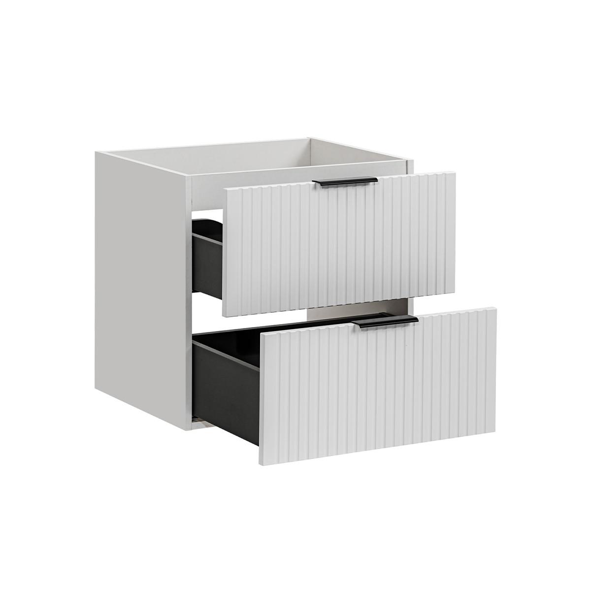 WASCHTISCHUNTERSCHRANK 60.2cm Adriel Weiß - Weiß, Holzwerkstoff (60.2/57/46cm) - Petits-meubles