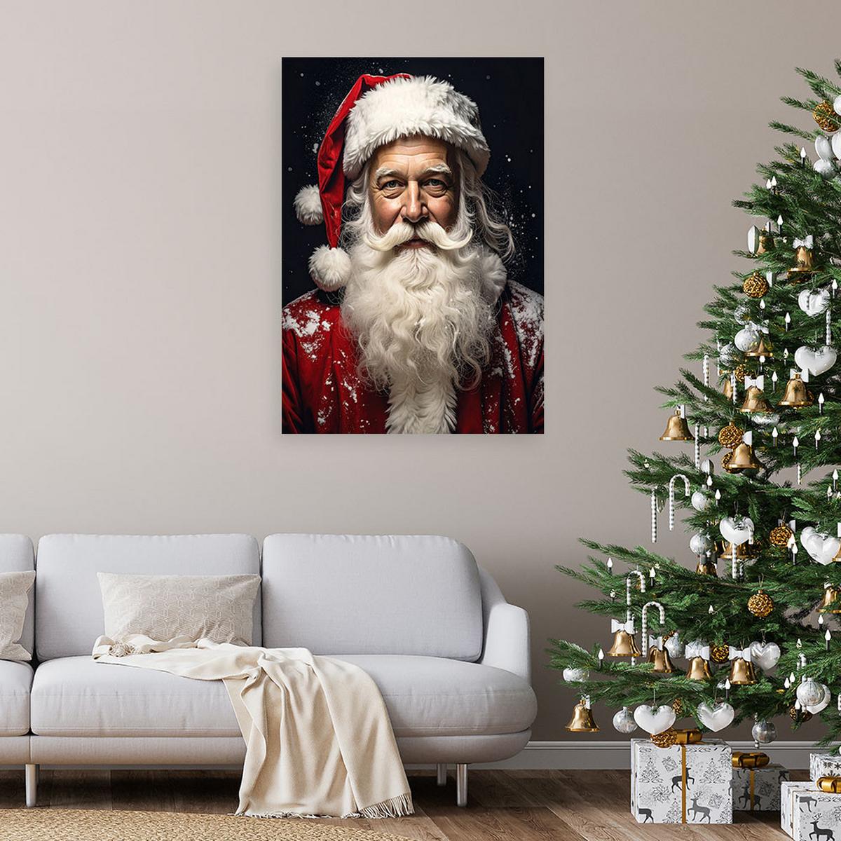 LEINWANDBILD Weihnachten 60x90cm - Rot, Textil (60/90cm) - Feeby