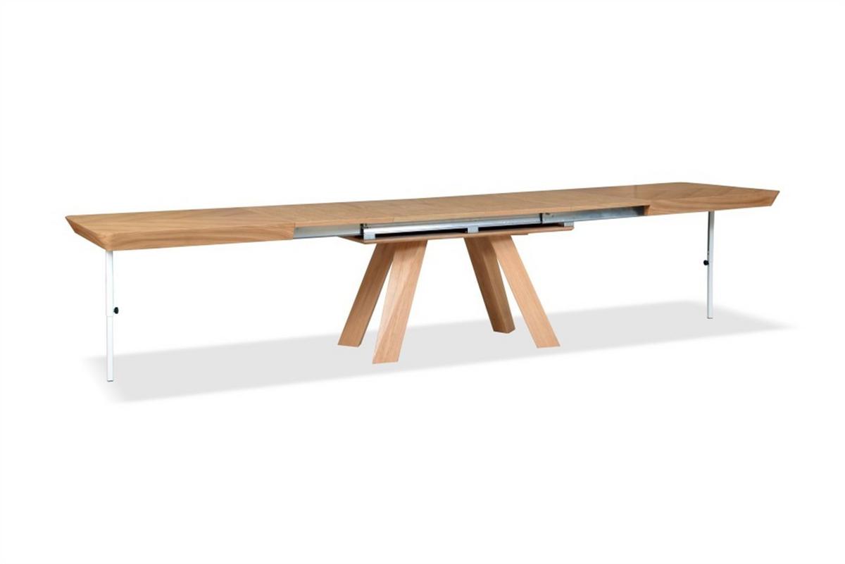 ESSTISCH QUERCIA Ausziehbar 180 - 380 / 100 x 76 cm - Eichefarben, Holz (180/100/76cm) - MASSENO