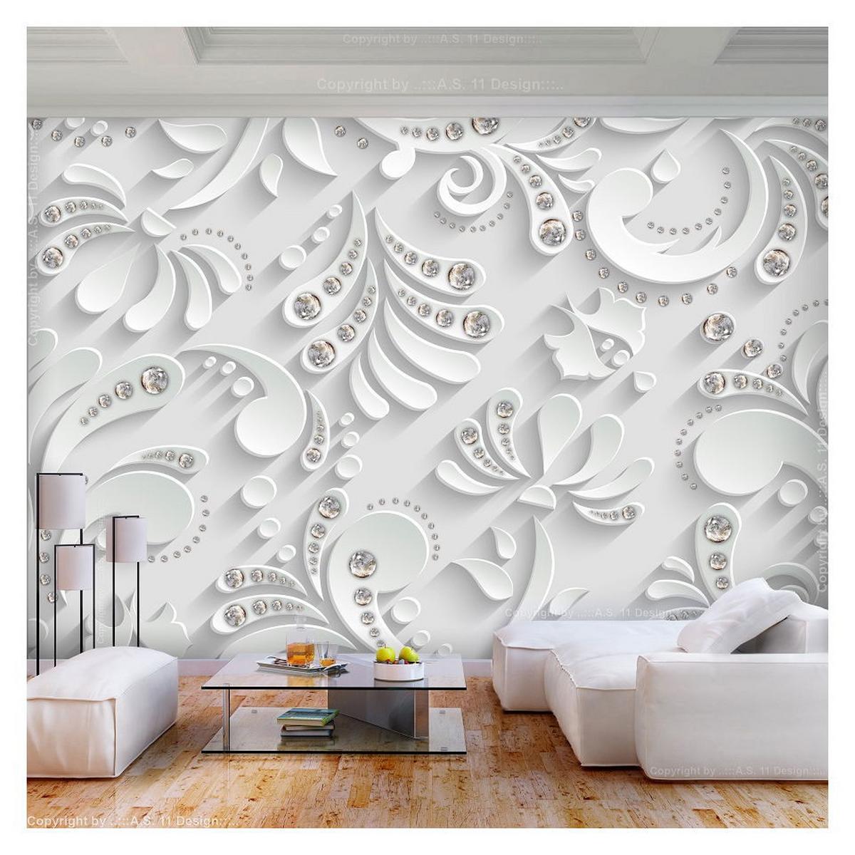 VLIESTAPETE 150/105 cm - Weiß, Textil (150/1cm) - KUNSTLOFT