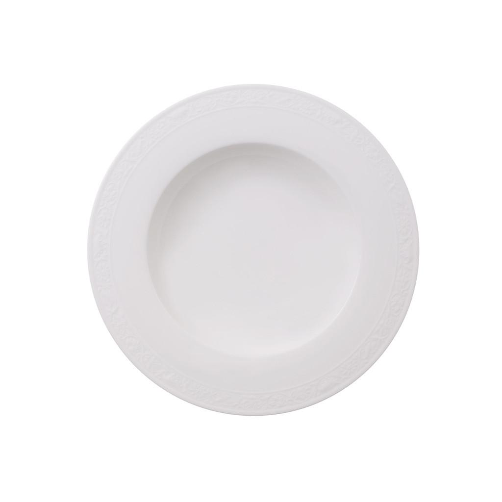 SUPPENTELLER White Pearl weiß ø 24,8 cm - Weiß, Keramik (24.8cm) - Villeroy & Boch