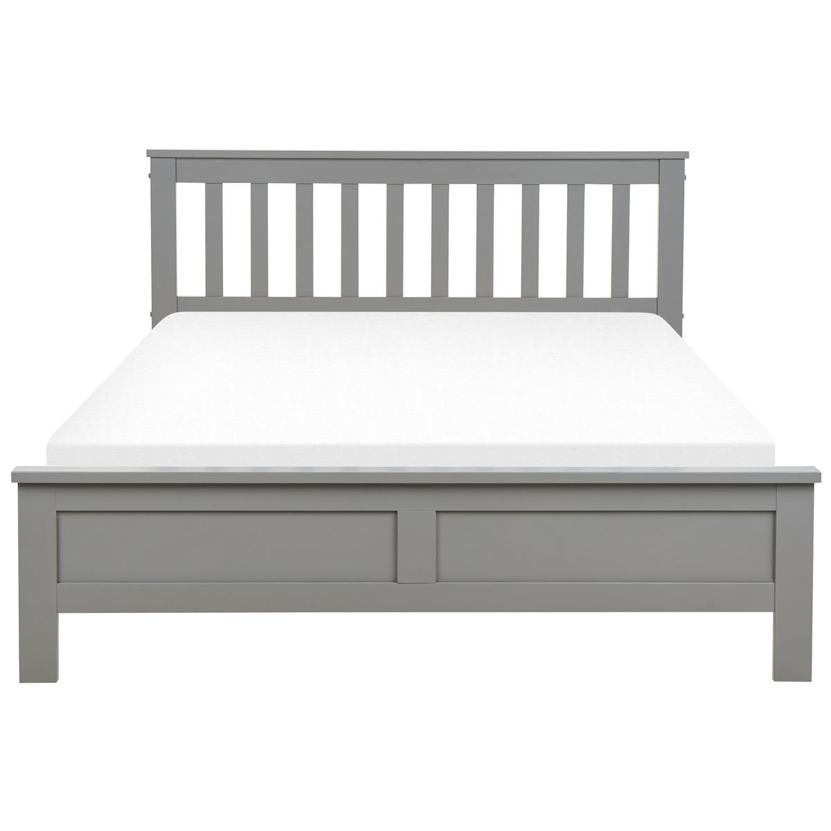 HOLZBETT 140/200cm Grau Mayenne - Grau, Holz (140/200cm) - Beliani