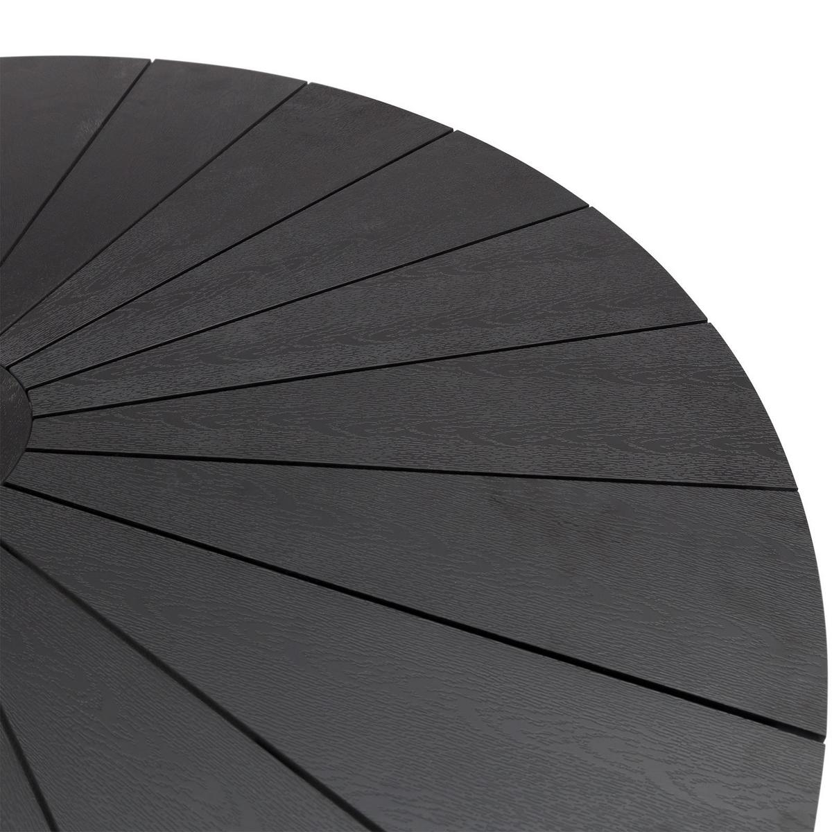 GARTENTISCH AGAPE schwarz/schwarz - Schwarz, Metall (120/120/75cm) - IDIMEX