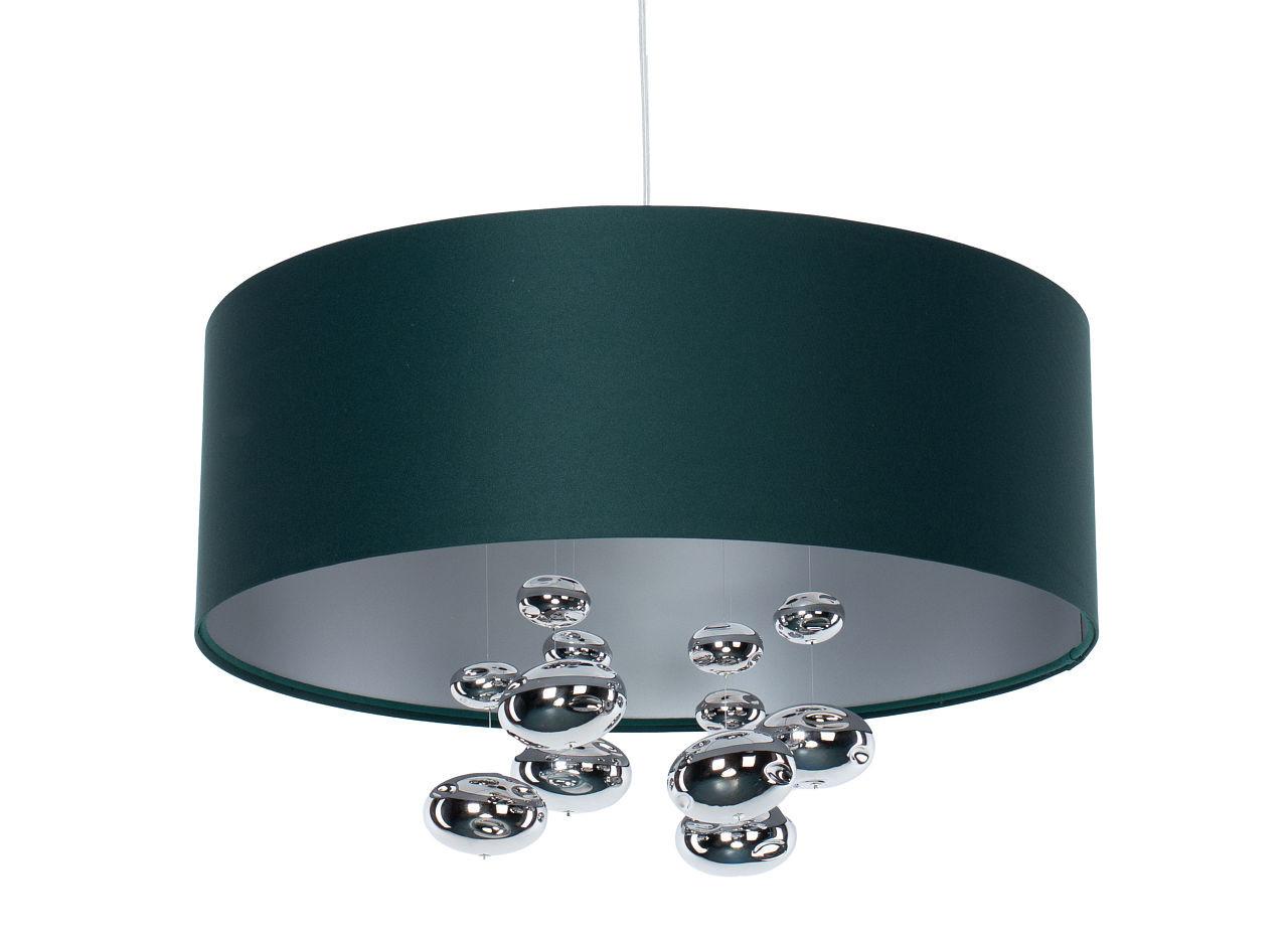 HÄNGELEUCHTE Grün 40/96 cm - Silberfarben/Grün, Kunststoff (40/1/96cm) - ONZENO