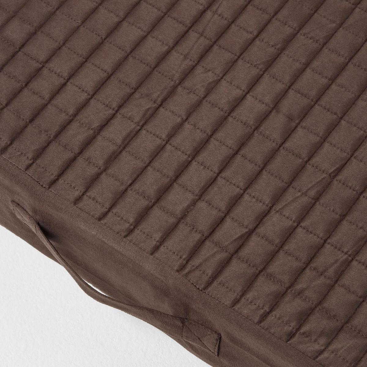 SOFA-AUFLAGE braun 100/50/10 cm – Velours-Sitzkissen orthopädisch - Braun, Textil (100/50/10cm) - Homescapes