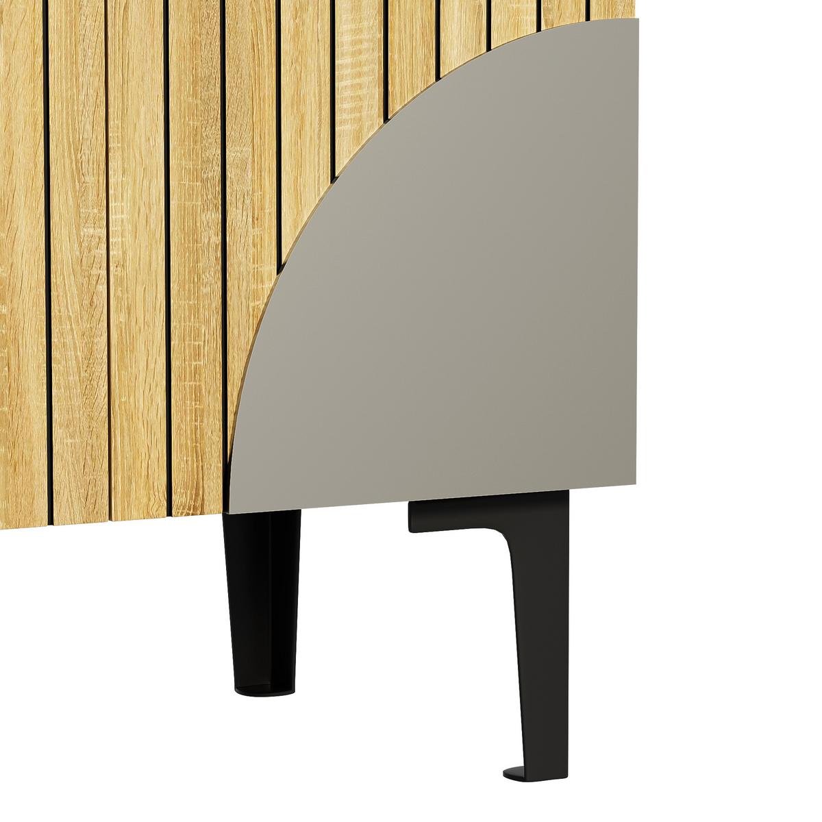 SIDEBOARD holz-optik mit 4 türen & 4 schubladen - Naturfarben, Holzwerkstoff (160/94/36cm) - Urban Meuble