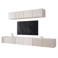 TV-LOWBOARD ANGEL VII mit LED-Beleuchtung, 300 cm Kaschmir - Kaschmir, Holzwerkstoff (300/72/40cm) - Idohome