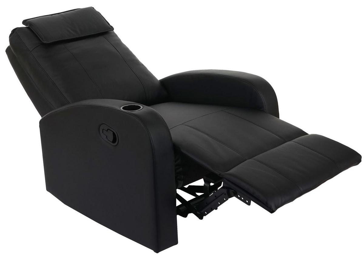 RELAXSESSEL Schwarz - Schwarz, Textil (76/99/96cm) - MCW