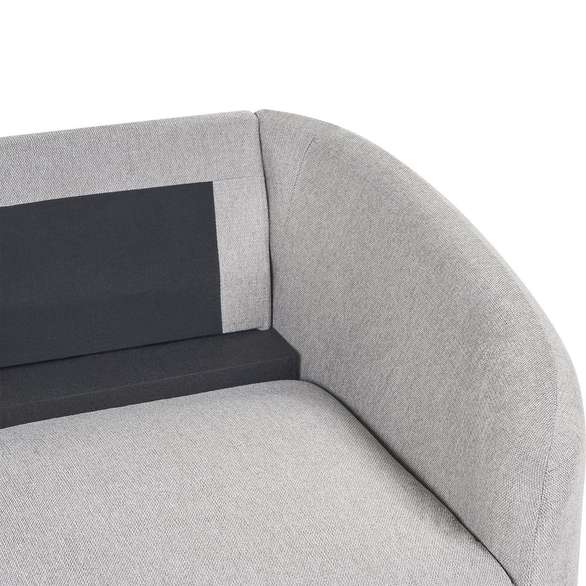 2-SITZER-SOFA Polsterbezug Hellgrau Trosa - Hellgrau, Textil (153/88/86cm) - Beliani