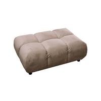 HOCKERBANK VIVIEN Braun Velvet - Braun, Textil (108/41/73cm) - KAWOLA