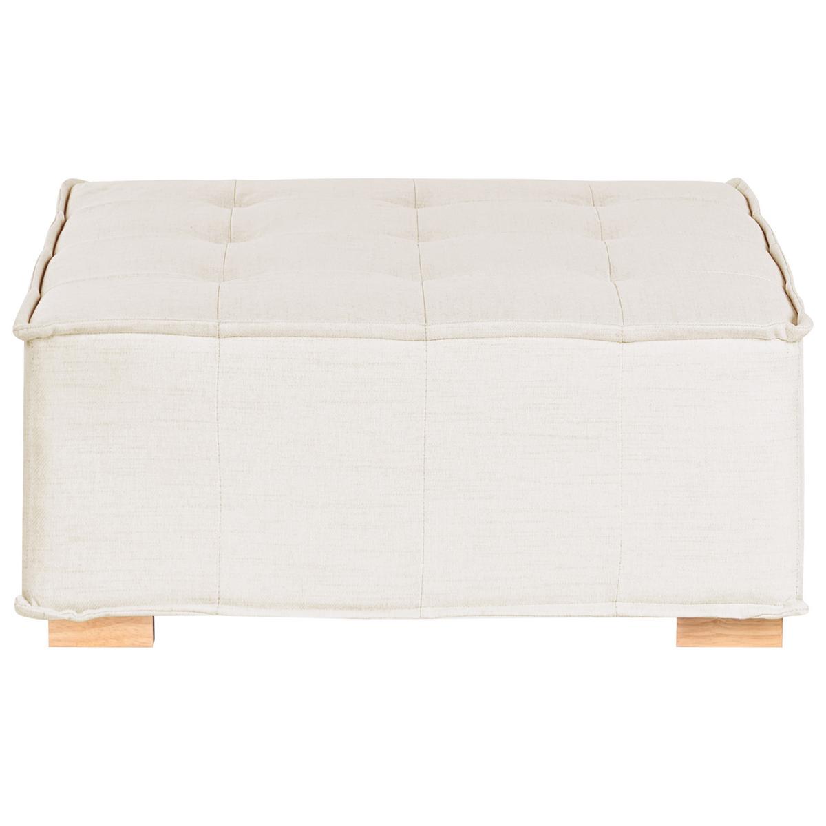 SESSELMODUL Stoff Cremeweiß Tibro - Creme, Textil (100/40/100cm) - Beliani