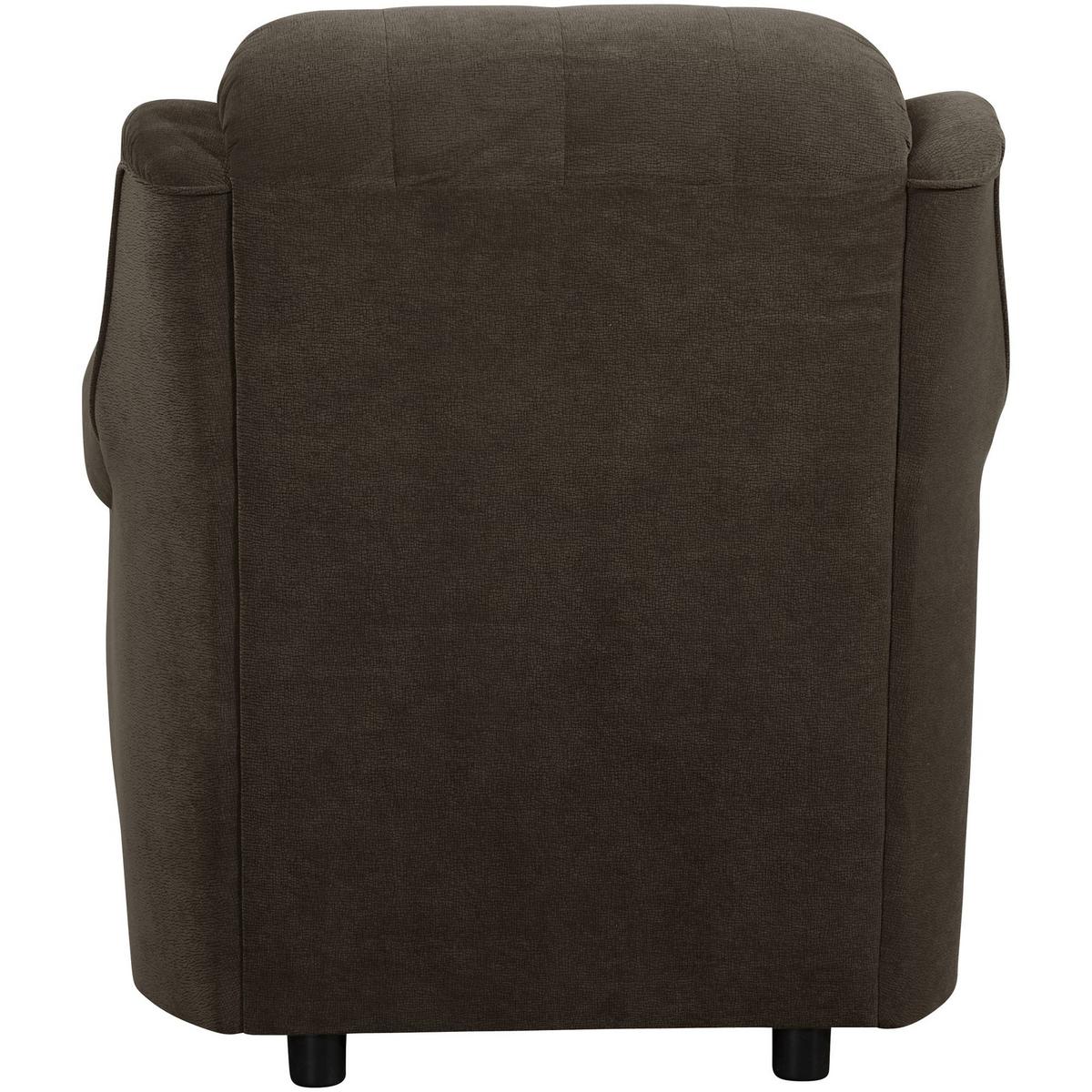 POLSTERSESSEL Kaylyn Flockstoff braun - Braun, Kunststoff (81/89/83cm) - 58aufmkessel