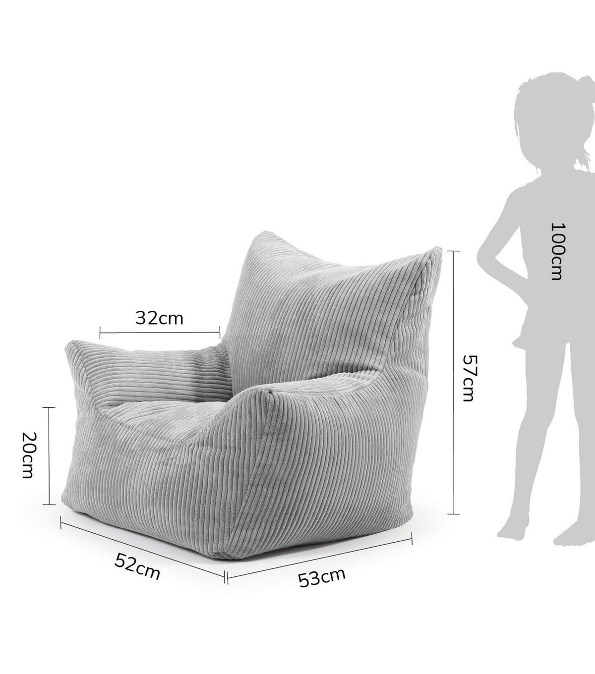 KINDERSESSEL Der Pausenheld - Grau, Textil (52/57/53cm) - Mokebo
