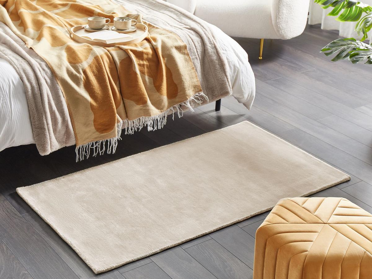 KURZFLOR-TEPPICH Gesi II 150/80 cm - Beige, Naturmaterialien (80/150cm) - Beliani