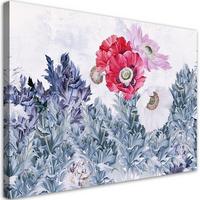 WANDBILD mohnblumen wie gemalt - Multicolor, Textil (60/40cm) - Feeby