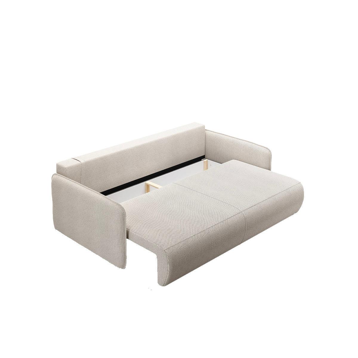 SOFA Claudio 3 Sitzplätze Hellgrau - Grau, Holz (216/86/105cm) - Petits-meubles