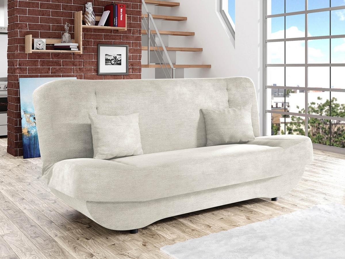 SCHLAFSOFA Pinto - Creme/Schwarz, Holzwerkstoff/Kunststoff (190/94/90cm) - MIRJAN24