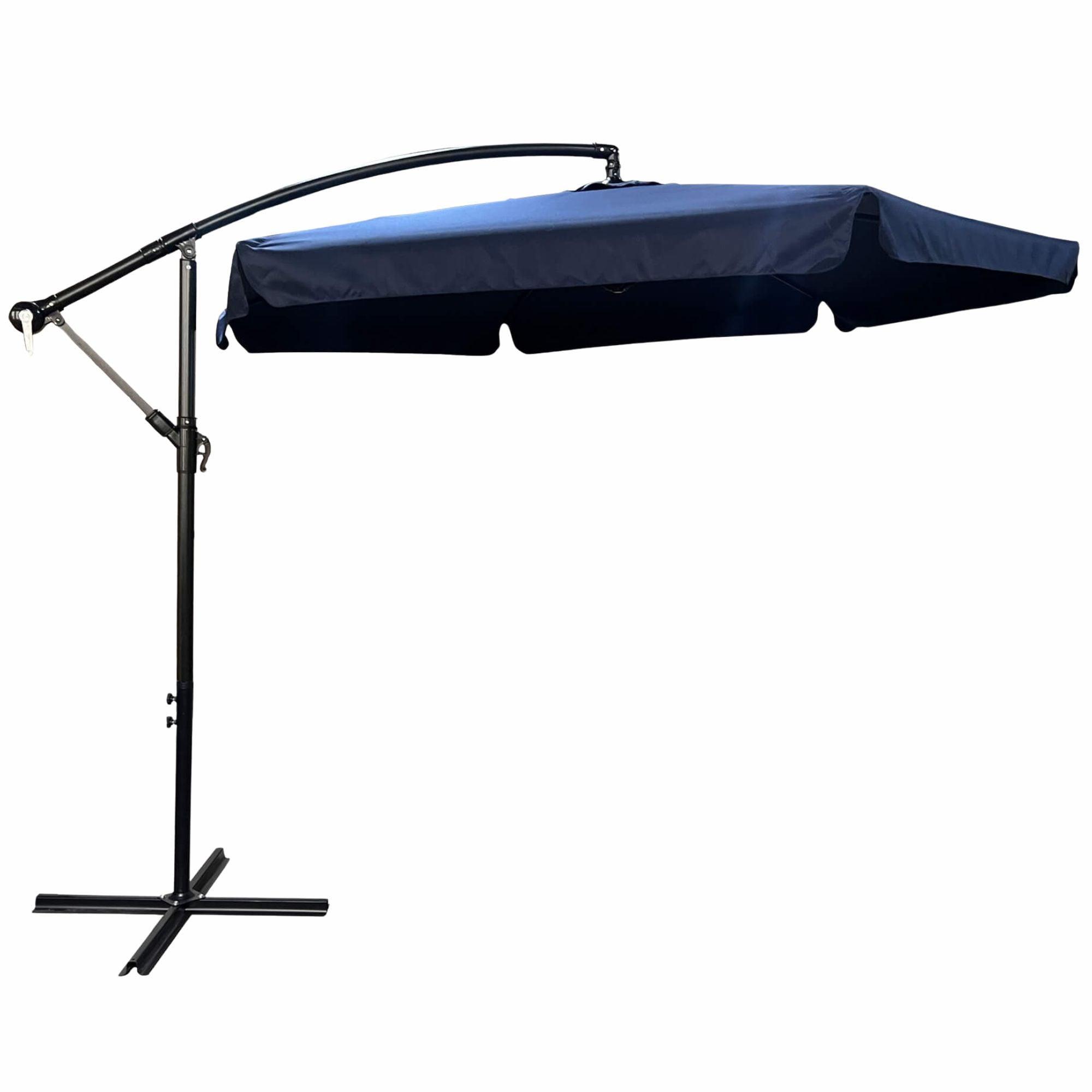GARTENSCHIRM Blau 300/245/300 - Blau, Textil/Metall (300/300cm) - RAUMHIRSCH FURNITURE