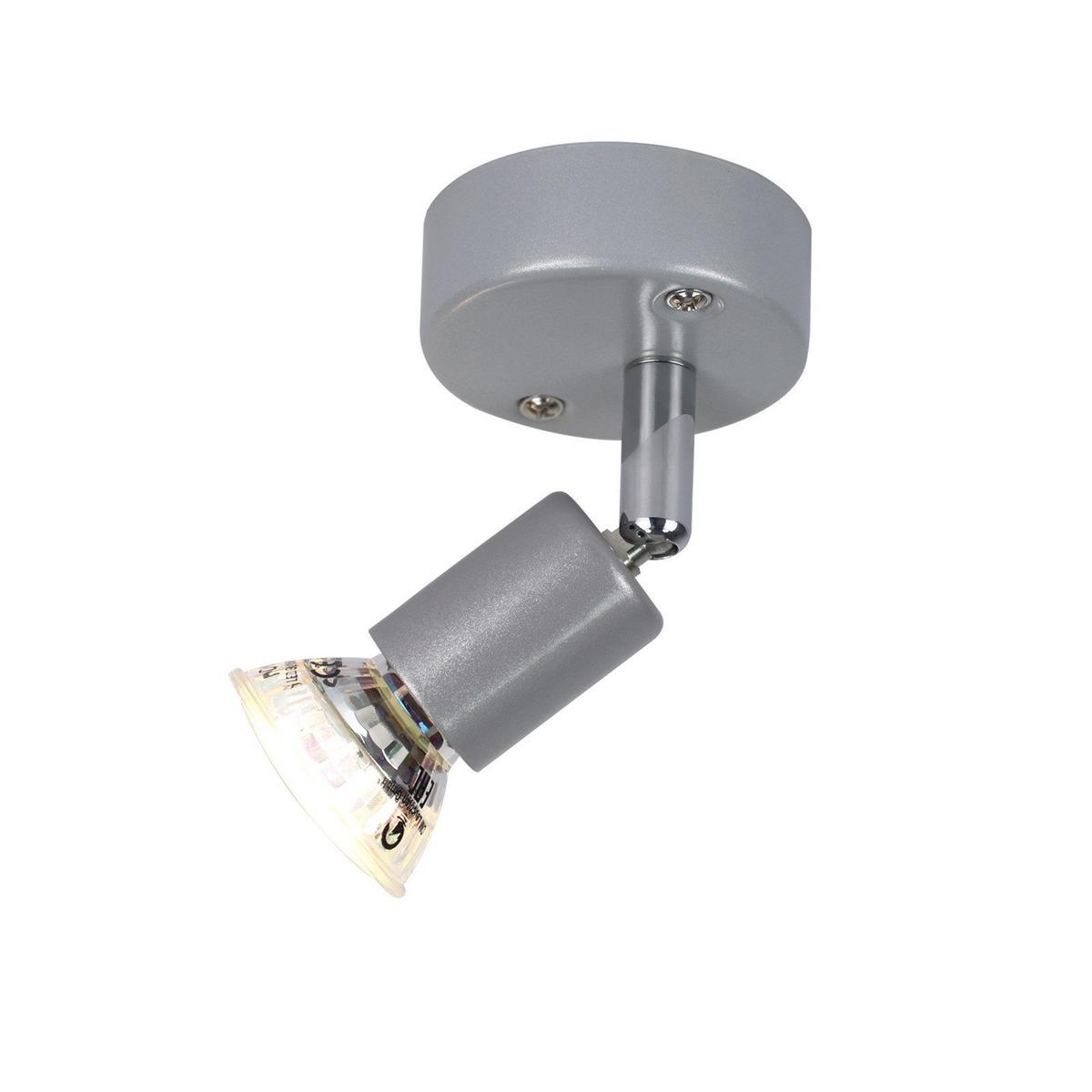 DECKENSTRAHLER Lenz 14/10/7cm - Silberfarben, Metall (14/10/7cm) - Nettlife