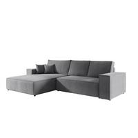ECKSOFA Levio - Grau, Holzwerkstoff/Textil (294/185cm) - Fun Möbel
