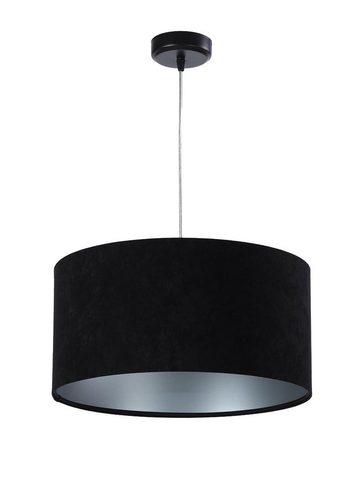 HÄNGELEUCHTE Schwarz 40/20 cm - Silberfarben/Schwarz, Kunststoff (40/0.6/20cm) - ONZENO