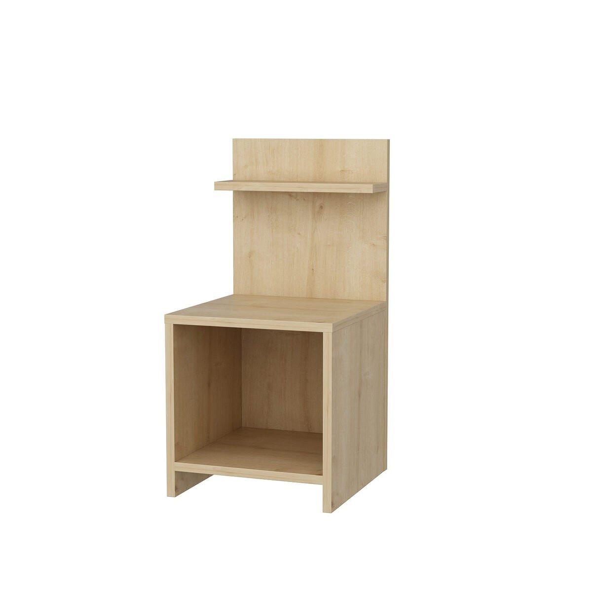 NACHTTISCH mit 1 Fach ullman 35,6/37,4/72 cm - Apfelbaumfarben, Holzwerkstoff (37.4/72/35.6cm) - Calicosy