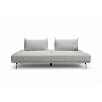 SCHLAFSOFA CANE Grau Webstoff - Schwarz/Grau, Textil/Metall (210/80/100cm) - KAWOLA