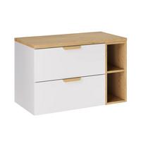WASCHTISCHUNTERSCHRANK 80.6cm Oria Weiß - Weiß, Holzwerkstoff (80.6/50/46.5cm) - Petits-meubles