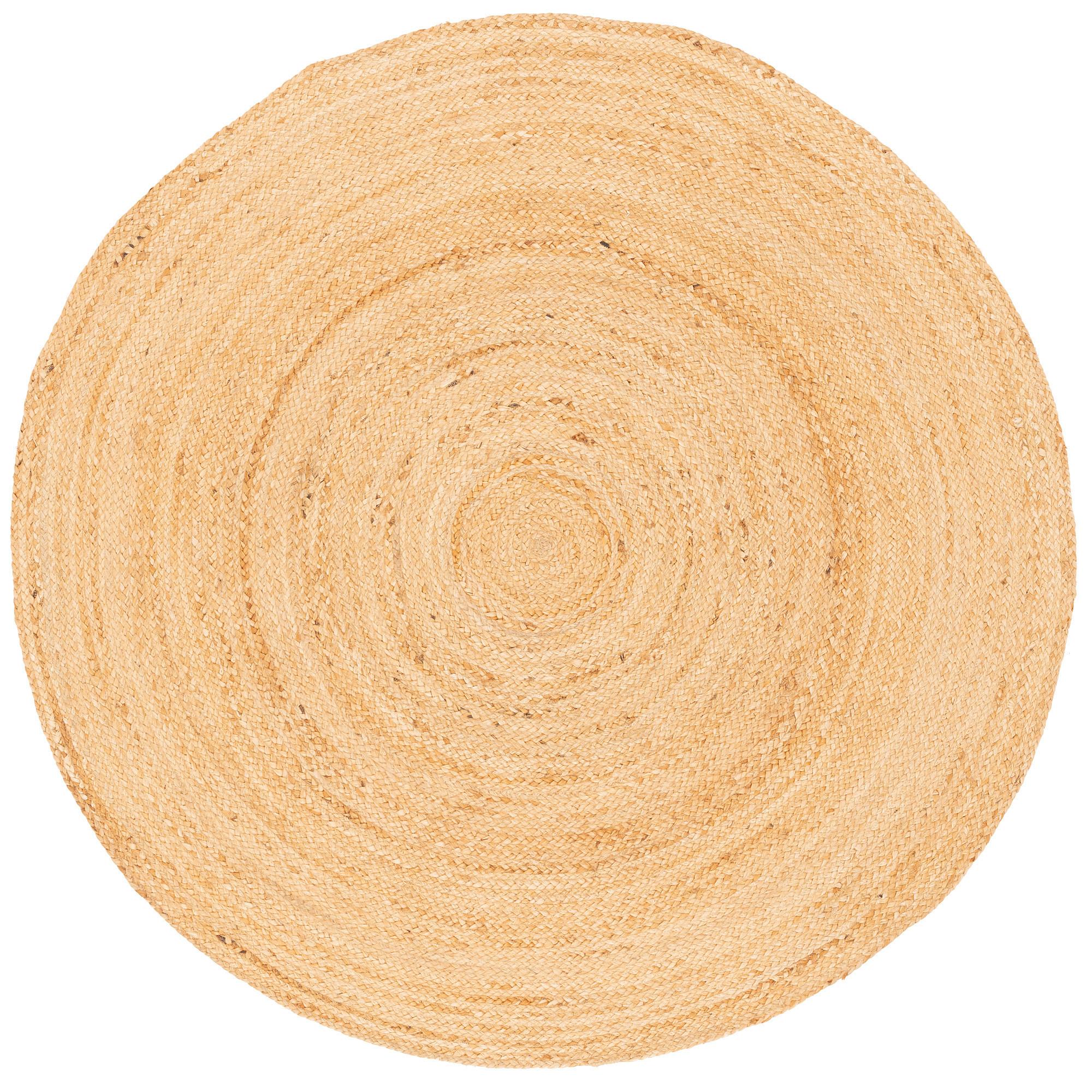 NATURFASER TEPPICH JUTE SALSA NATUR RUND - Beige, Textil (100/100cm) - Pergamon