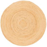 NATURFASER TEPPICH JUTE SALSA NATUR RUND - Beige, Textil (100/100cm) - Pergamon