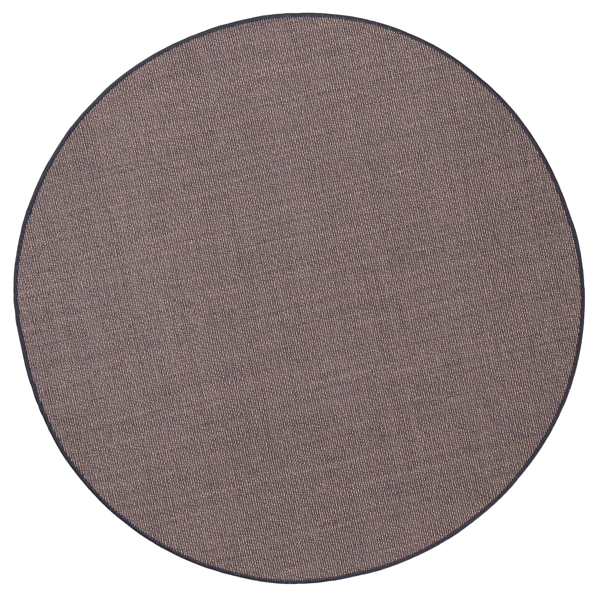 SISAL NATUR TEPPICH RUND - Graphitfarben, Textil (100/100cm) - Snapstyle