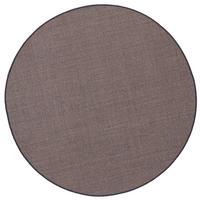 SISAL NATUR TEPPICH RUND - Graphitfarben, Textil (100/100cm) - Snapstyle
