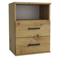 NACHTTISCH NOCTA 48/65,5/35 cm Eiche Artisan - Eiche Artisan, Holzwerkstoff (48/65.5/35cm) - MASSENO