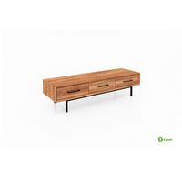 KOMMODE NIEDRIG LEON Kernbuche - Kernbuche, Holz (144/35/45cm) - byoak