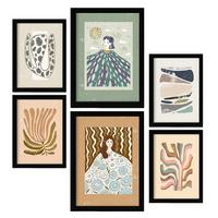 POSTER Set Mit 6 Drucken Von Mutter Natur In Ethnischer A3 & A4 Rahmenlos - Klar, Papier (29/3cm) - Nacnic