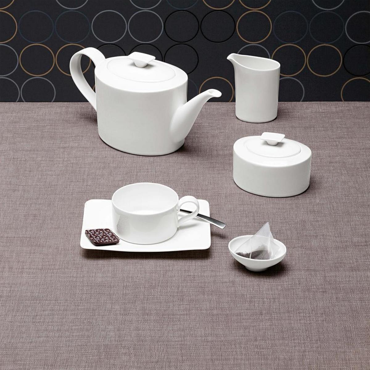 TEETASSE MIT UNTERTASSE Modern Grace weiß 150 ml - Weiß, Keramik (14/6.7/17cm) - Villeroy & Boch