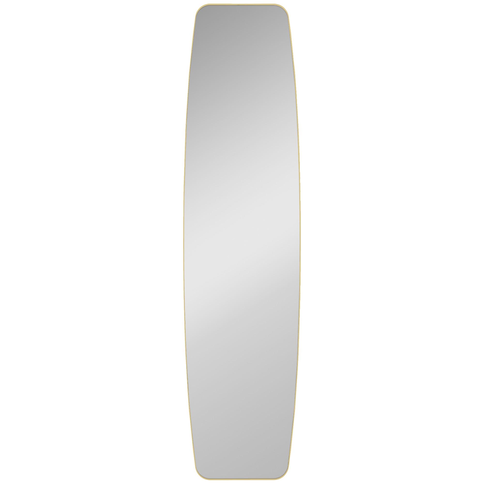WANDSPIEGEL Glas MDF Gold - Goldfarben, Glas/Metall (40/3/160cm) - HOMCOM