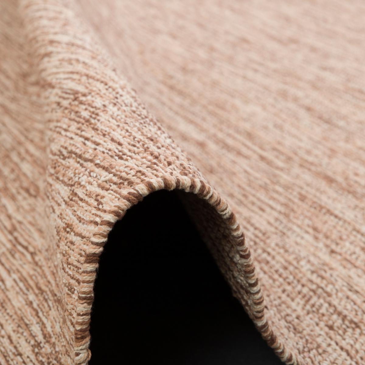 BAUMWOLLE NATUR KELIM TEPPICH EASY MELIERT - Beige, Textil (120/180cm) - Pergamon