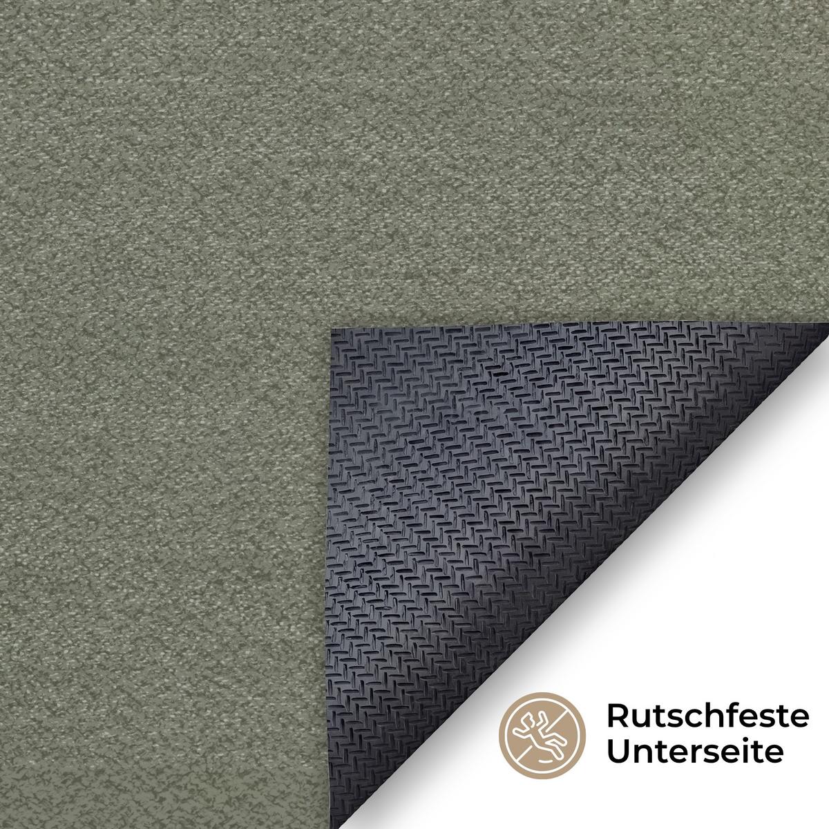 FUSSMATTE Japandi - Grün - Abstrakt - Modern Schmutzfänger 120x80 cm - Olivgrün, Kunststoff (120/0.4cm) - MuchoWow