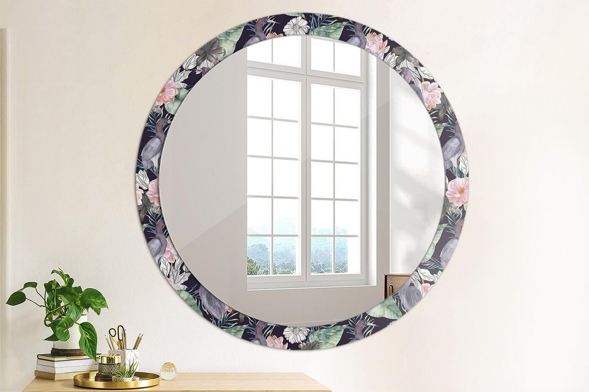 SPIEGEL Rund Ø 100 cm mit Aufdruck - Multicolor, Glas (100/100/0.4cm) - Wallfluent