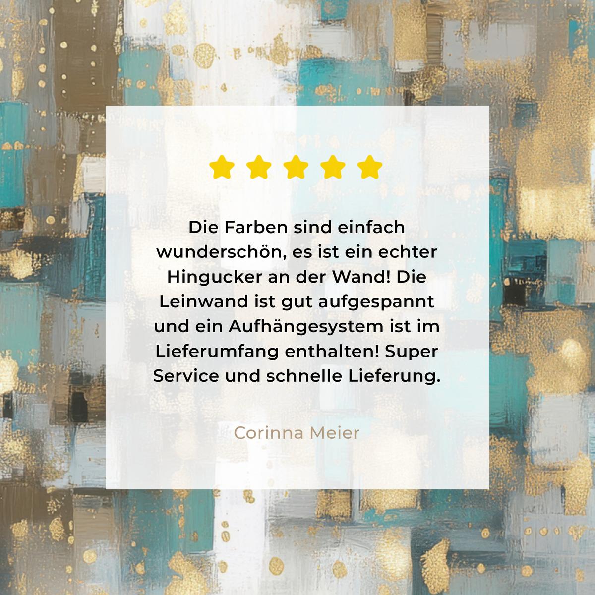 LEINWANDBILD Abstrakt - Blöcke - Gold - Skyline Deko Wohnzimmer 20x20 cm - Beige, Textil (20/20cm) - MuchoWow