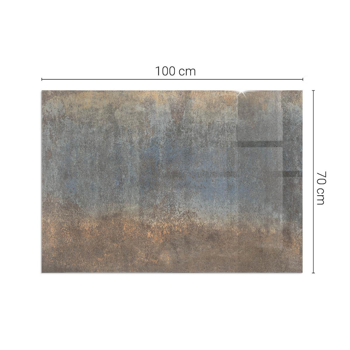 GLASPLATTE für Kamin 100x70 cm - Braun, Glas (100/70/0.4cm) - TULUP