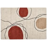 KURZFLOR-TEPPICH Bolat 230/160 cm - Beige, Textil (160/230cm) - Beliani