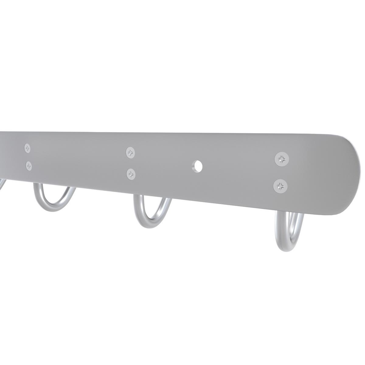 GARDEROBENLEISTE 54/5/5 cm - Silberfarben, Metall (5/5/54cm) - Intirilife