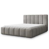 POLSTERBETT RANIS 200x200 cm mit Bettkästen - Grau - Grau, Holz/Textil (200/200cm) - MASSENO