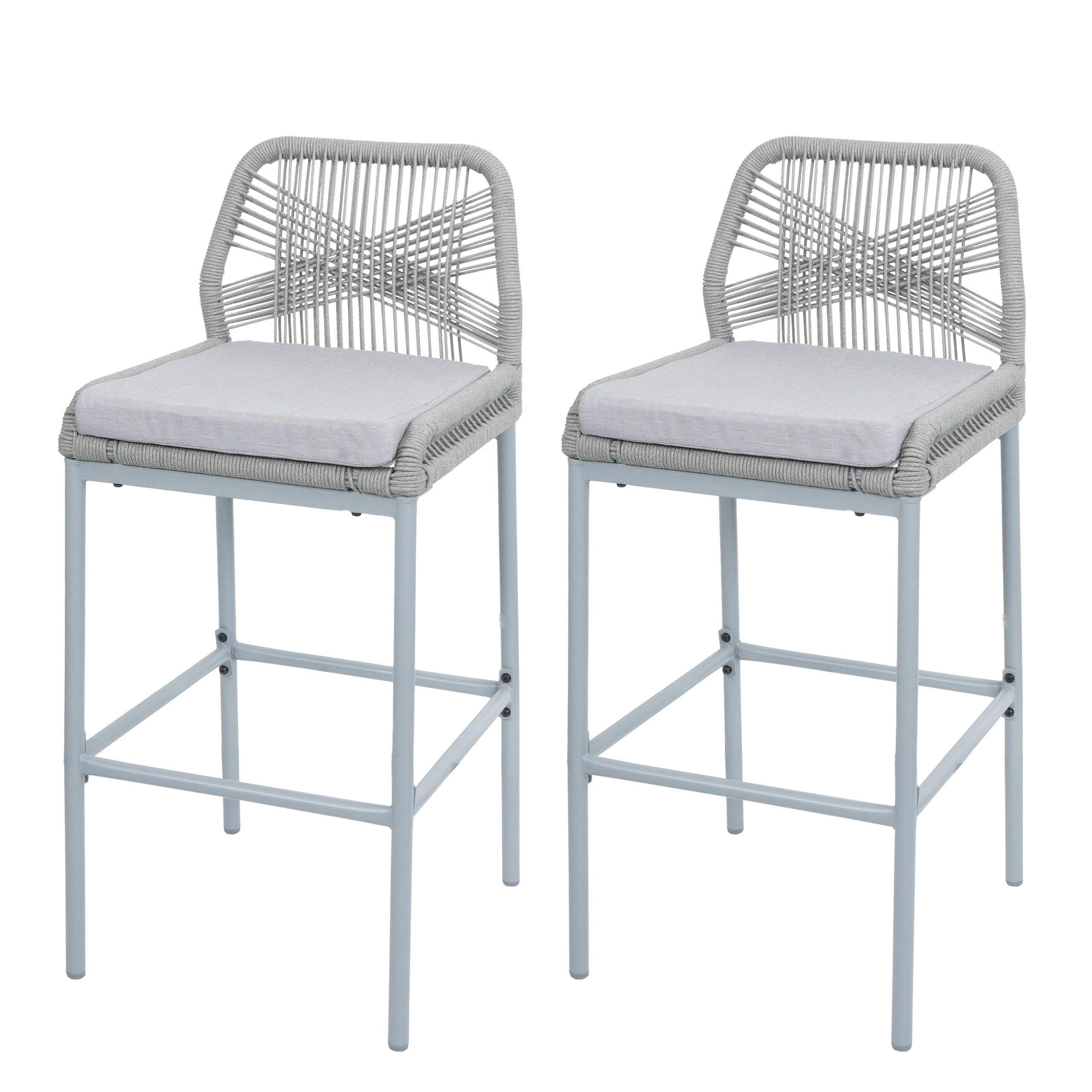 BARHOCKER Hellgrau - Hellgrau, Metall (45/101/52cm) - MCW