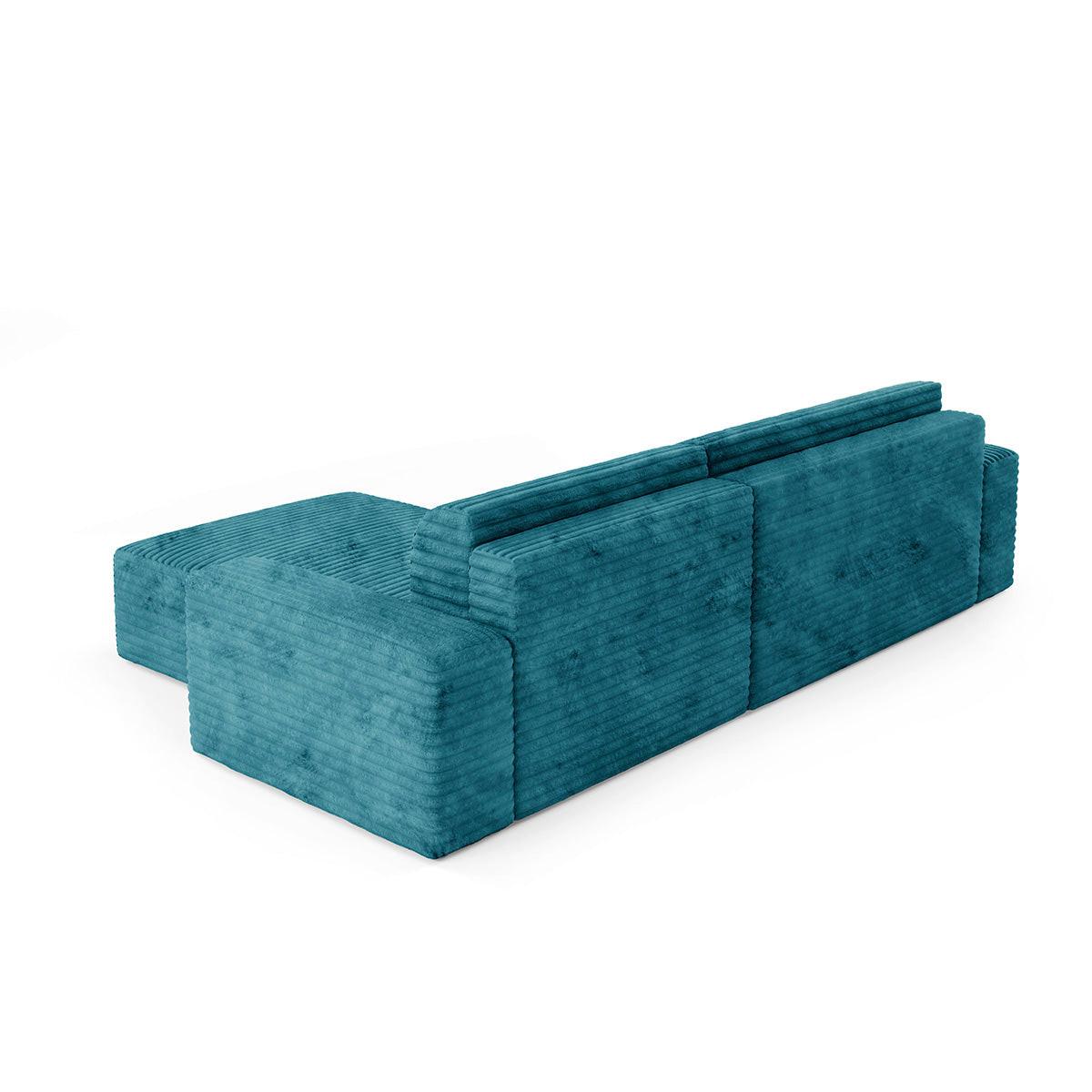 ECKSOFA Fabio 3 Sitzplätze Hellblau - Blau, Holz (300/185cm) - Petits-meubles